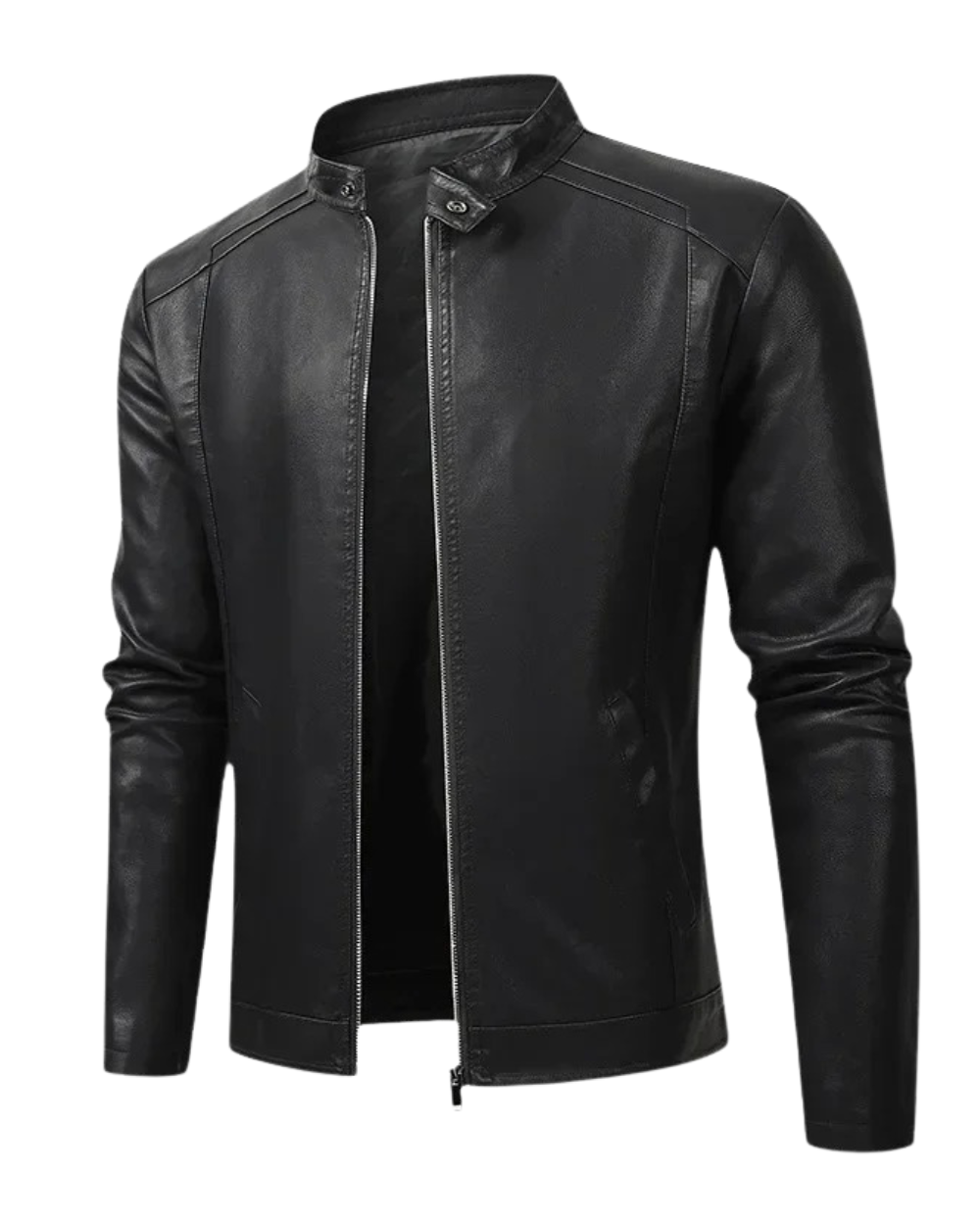 Miguel | Chaqueta de cuero elegante estilo hombre motociclista